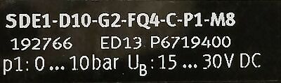 Festo SDE1-D10-G2-FQ4-C-P1-M8 Pressure Sensor