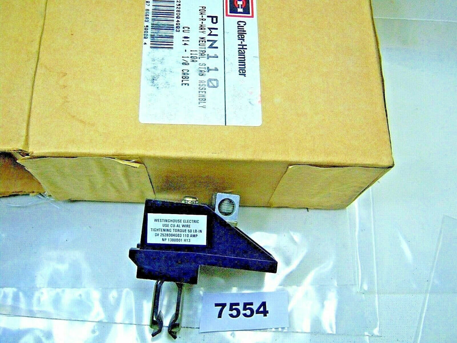Cutler-Hammer POW-R-WAY Busway Neutral Stab PWN110