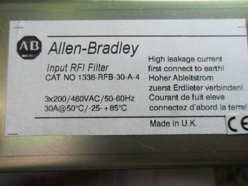Allen-Bradley 1336-RFB-30-A4 Input RFI Filter