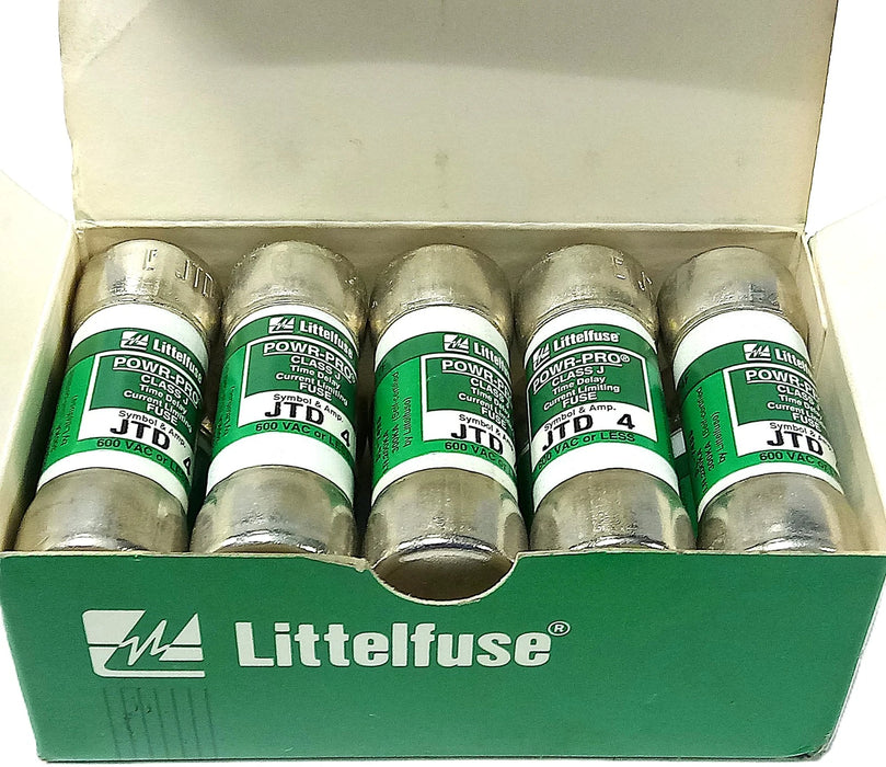 Littelfuse JTD 4 600 V AC 4 A Class J Current-Limiting Time-Delay FuseS