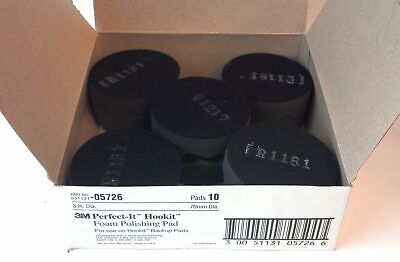 3M 051131-05726 05726 3" Perfect-It Hookit Foam Polishing Pad - Qty 10