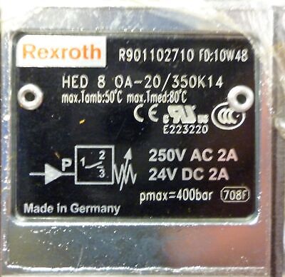 Rexroth HED-8-OA-20/350K14 Pressure Switch