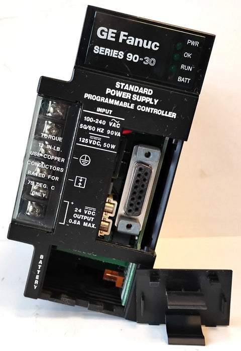 GE Fanuc IC693PWR321 IC693PWR321W 120/240 VAC 125 VDC Series 90-30 Power Supply