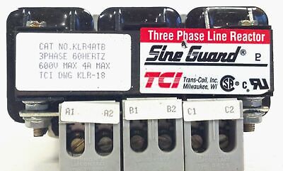 Trans-Coil KLR4ATB Three Phase Line Reactor 600 Volt 4 Amp