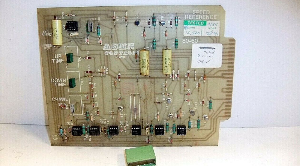 Ashe Controls 8060 PC Board Speed Reference