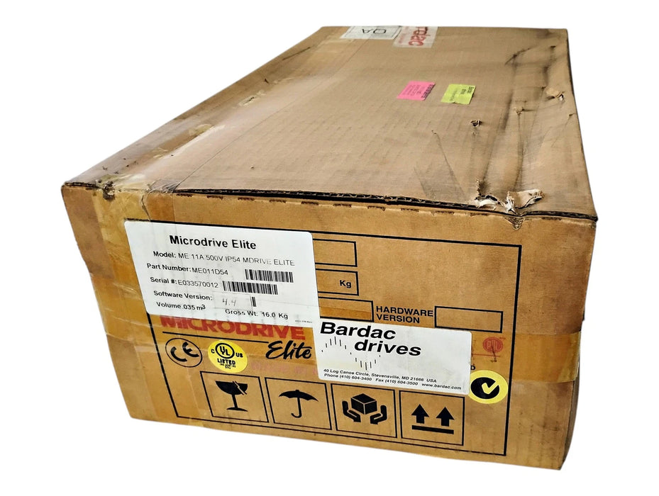 Bardac ME011D54 Ver 4.4 500 V 10 HP IP54 NEMA 12 AC Flux Vector Drive