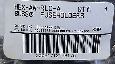 Bussmann HEX-AW-RLC-A 600 V 30 A Inline Fuse Holder