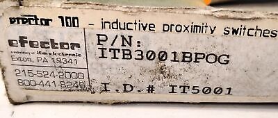 IFM Efector ITB3001-BPOG IT5001 10-36 V DC Inductive Proximity Sensor