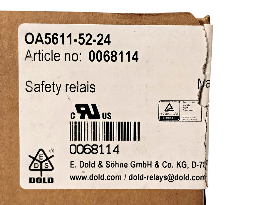 AutomationDirect OA5611-52-24 24 V DC 5 A Force Guided Safety Relay