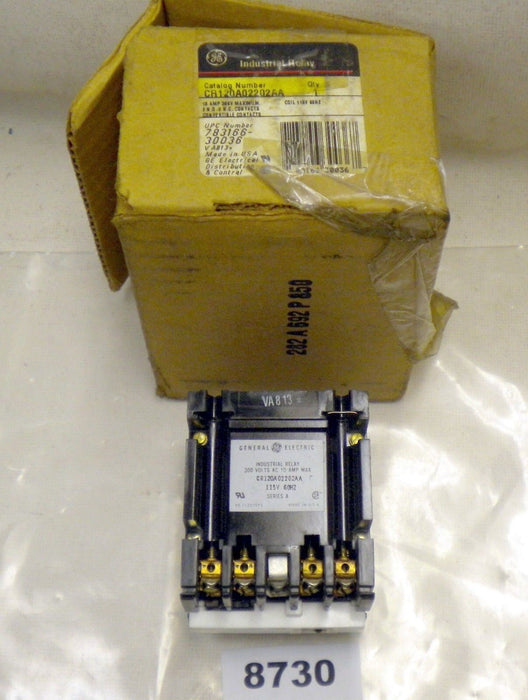 GE Relay Control CR120AO2202AA 2NO 2NC 115V