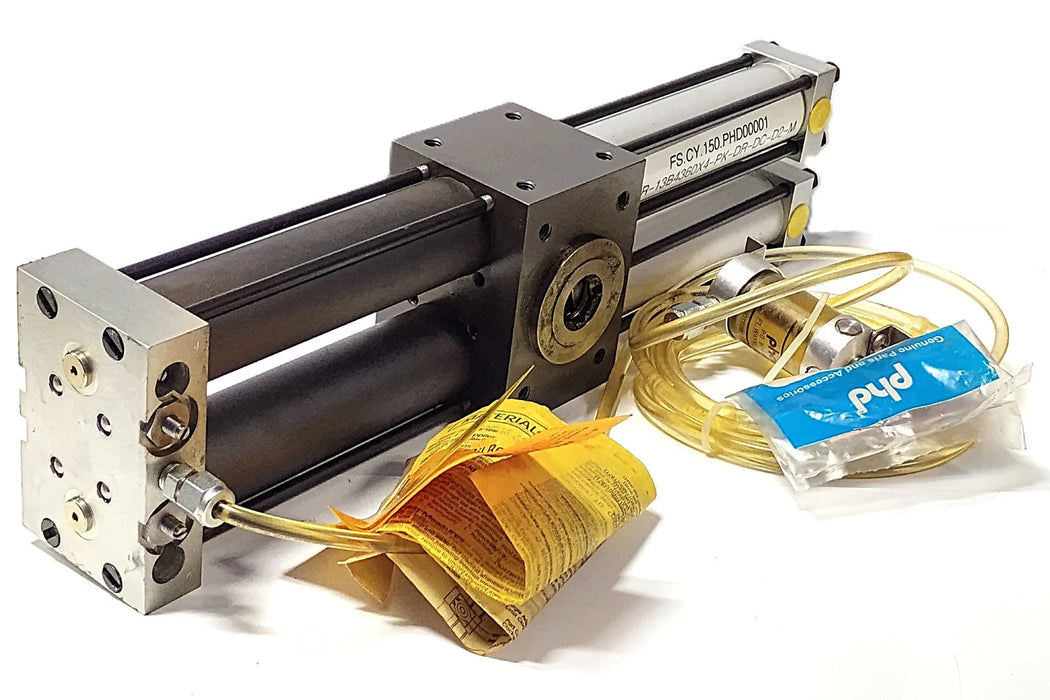 PHD MR-13B4360X4-PK-DR-DC-D2-M Rotary Actuator w/ Air Line Lubricator