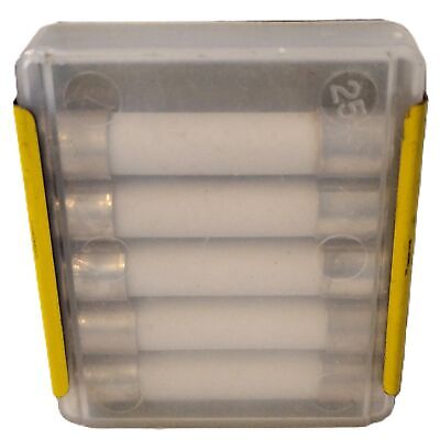 Bussmann MDA-5 250 V AC / 125 V DC 5 A Time-Delay Miniature Fuses - Lot of 5