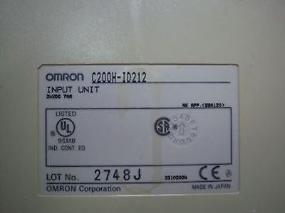 Omron 8 Slot Rack PLC w C200HE PA204 C200HW-CEO01