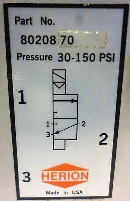Herion 80208170 Solenoid Valve