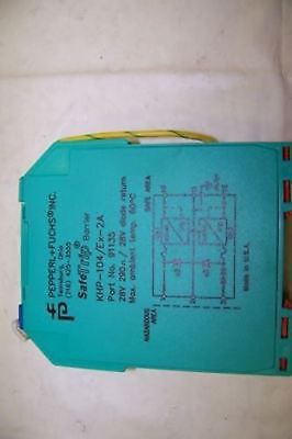 Pepperl Khp-104Ex-2A Safe Trip Barrier