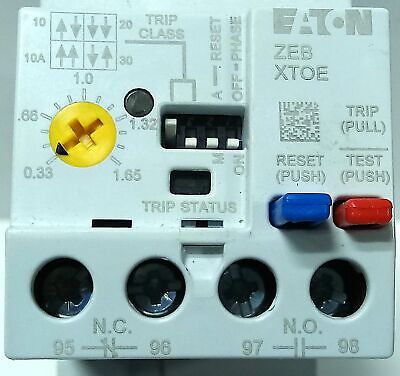 Eaton XTOE1P6CCSS ZEB32-1,65/KK Adjustable Solid State Overload Protection Relay