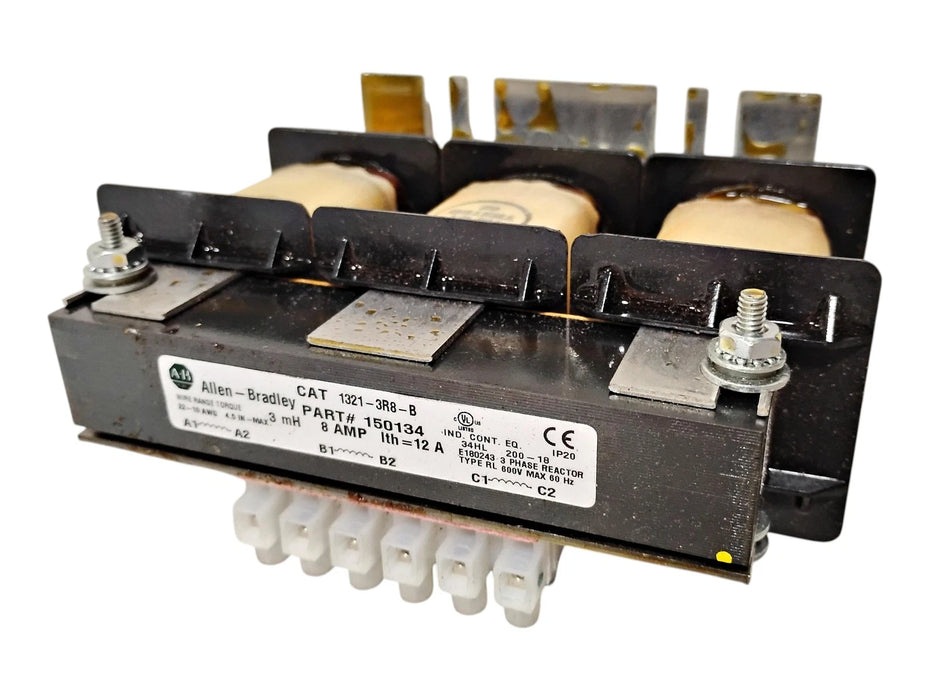 Allen-Bradley 1321-3R8-B 150134 8 A 3 mH 3-Phase Line Reactor