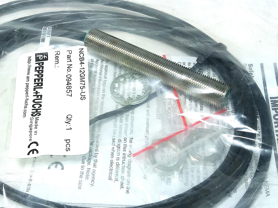 Pepperl Fuchs NCB4-12GM75-US 094857 Inductive Proximity Sensor