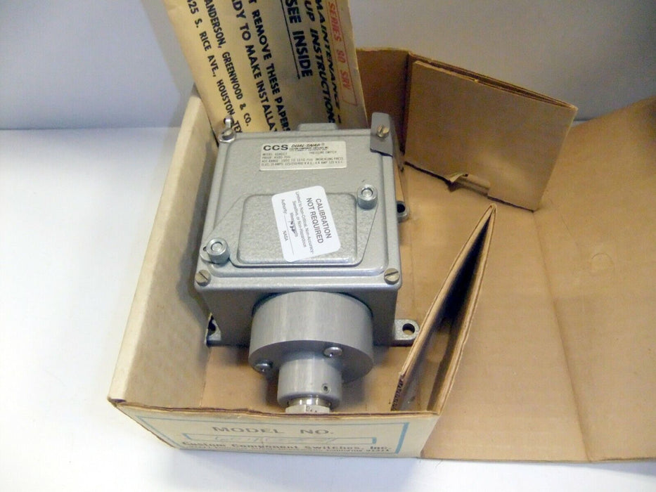 CCS Dual Snap Pressure Switch 604GC7