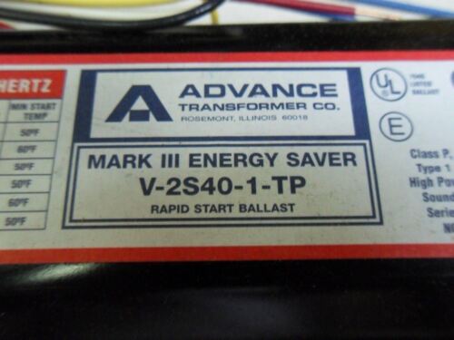 1 MIXED LOT OF 4 ADVANCE BALLASTS