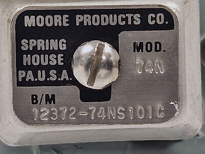 Moore 12372-74NS101C 74N H/FR Pneumatic Valve Positioner