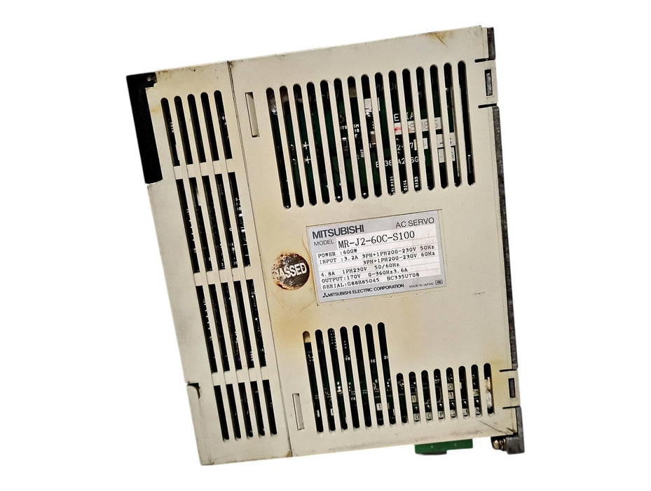 Mitsubishi MR-J2-60C-S100 200-230 V 600 W AC Servo Drive