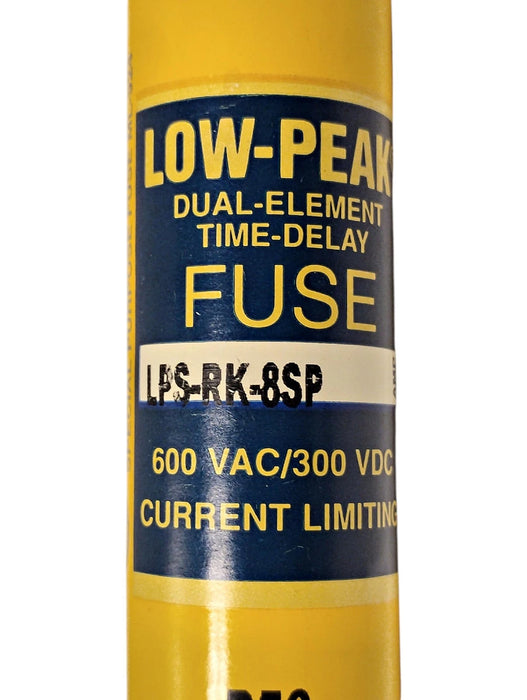 Bussmann LPS-RK-8SP 600VAC/300VDC 8 A Current-Limiting Time-Delay Fuse