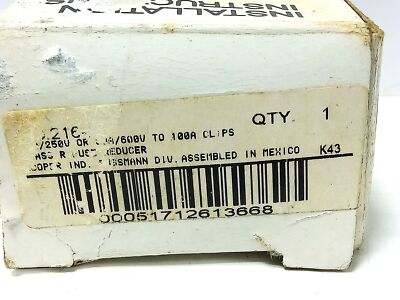 Bussmann 216-R 250 V 60 A Fuse Reducer