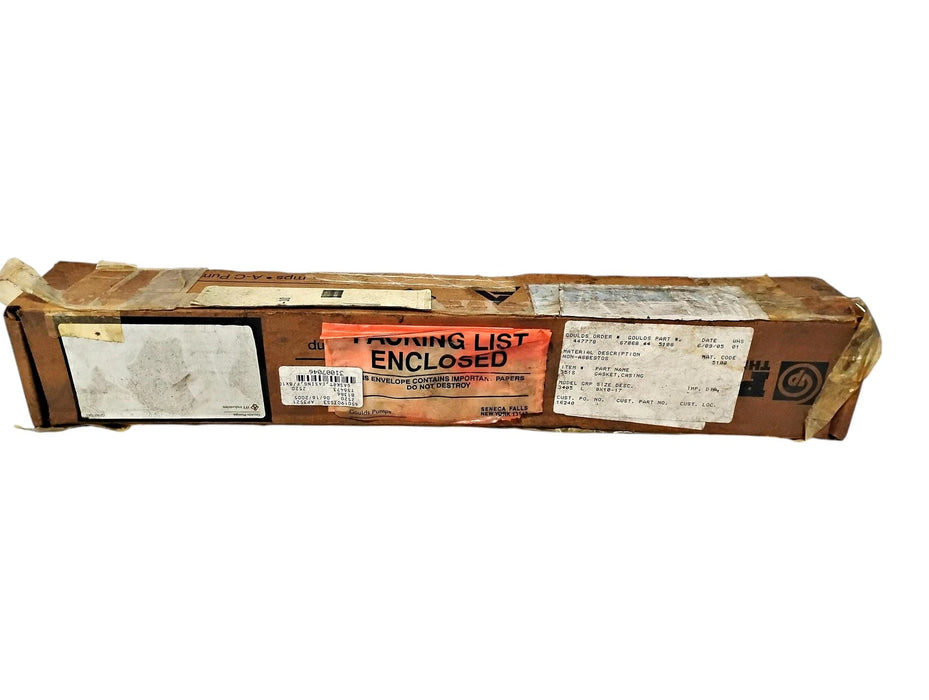 Goulds Pumps 67868 44 5108 351S 3405 L 8 x 10-17 Gasket Casing