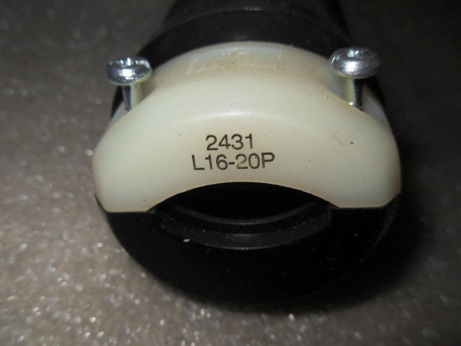 1 NIB LEVITON 2431 20A 480VAC 3 POLE PLUG