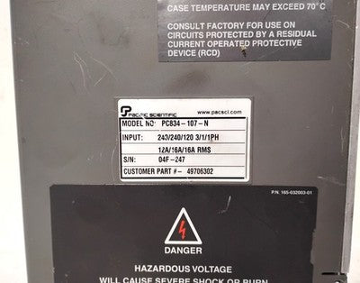 Pacific Scientific PC834-107-N 49706302 PC800 Brushless Servo Drive