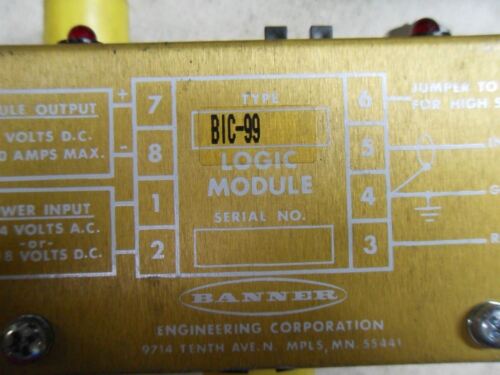 1 Banner Engineering Engineering BIC-99 LOGIC MODULE