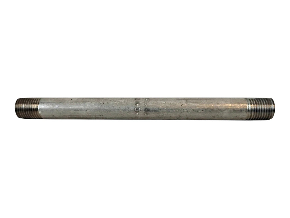 Merit Brass 4004-600 1/4" x 6" L MNPT Sch 40 304 Stainless Steel Pipe Nipple