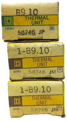 Square D B9.10 600 V Thermal Unit for Overload Protection Relay