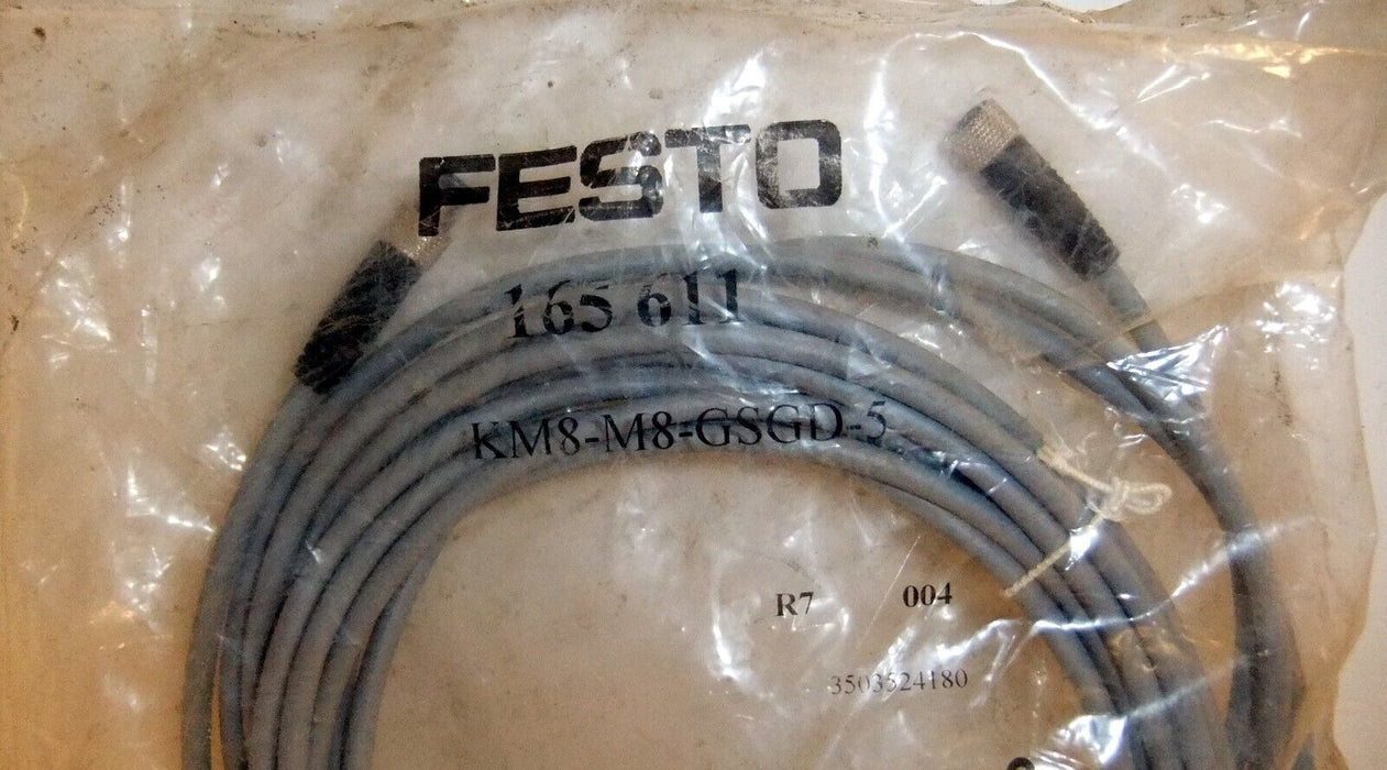 Festo KM8-M8-GSGD-5 Connector Cable 5M 3Pin