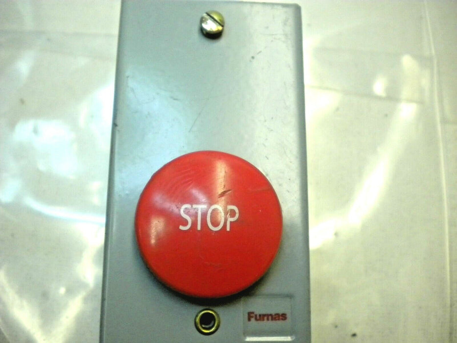 Furnas Push Button Station Stop 50AA3G 1 Hole