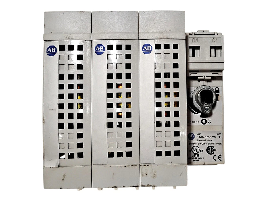 Allen-Bradley 194R-J100-1753 Ser A 600 V 100 A Fused Disconnect Switch