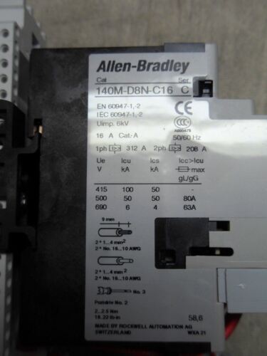 1 Allen-Bradley 107T-BWZJ3-RC16S-D1D COMBINATION STARTER