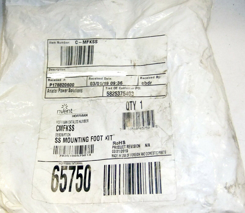 Hoffman SS Mounting Foot Kit for Enclosure C-MFKSS