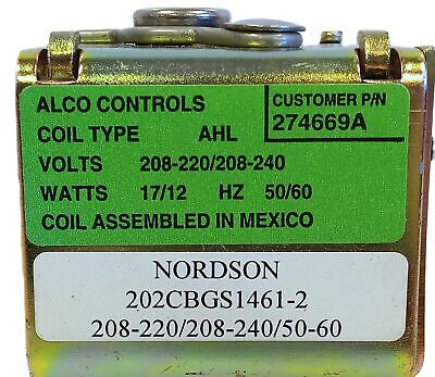 Nordson 202CBGS1461-2 208-220/208-240V 50/60Hz Solenoid Valve