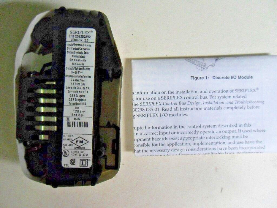 Square D SPX2DS2D2AV2 Seriplex Module I/O