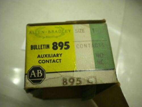 Allen-Bradley Auxiliary Contact Ser. 895-C1 Size 1