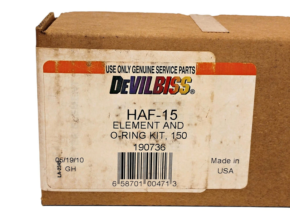 DeVilbiss HAF-15 190736 5 Micron 150 psi 150 CFM Particulate Filter Element