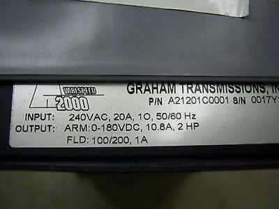Graham Transmissions A21201C0001 Varispeed 2000 1HP