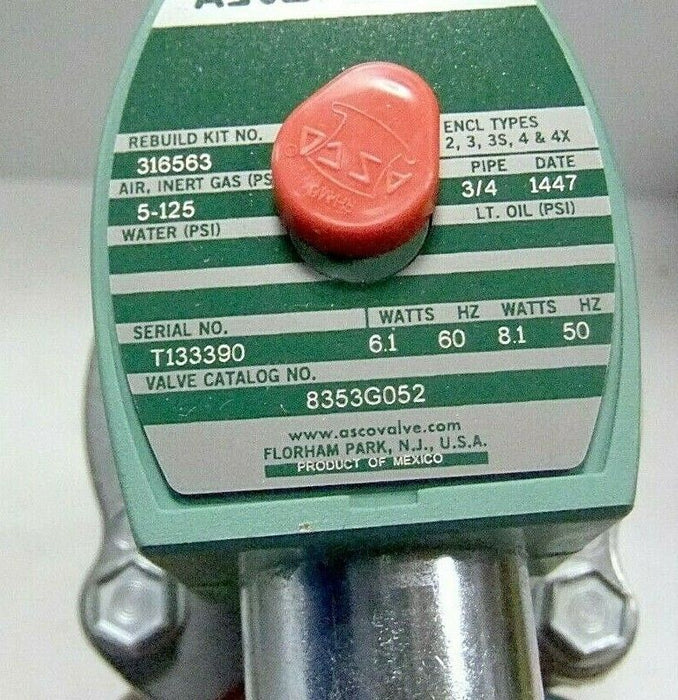 ASCO 8353G052 VALVE