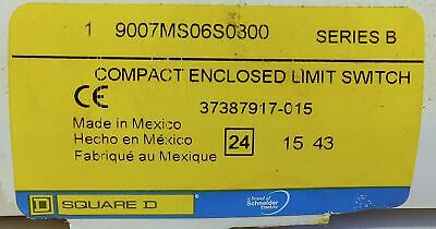 Square D 9007MS06S0300 240VAC 10A Limit Switch
