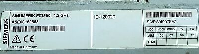 Siemens 6FC5253-6BX10-4AF0 24 V HMI Computer w/ Embedded Windows XP