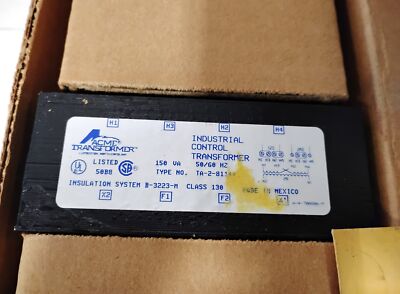 Acme Electric TA-2-81144 120/240 24 V 150 VA Industrial Control Transformer