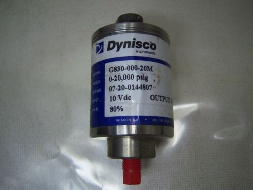 Dynisco Transducer G830-000-20M 0-20000 psig 10 Vdc