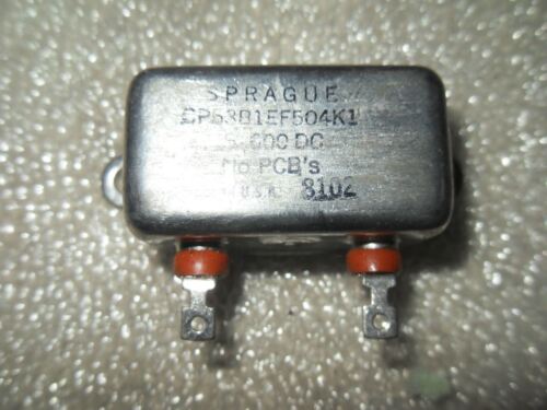 Sprague Cp53B1Ef504K1 Bathtub Oil Capacitor